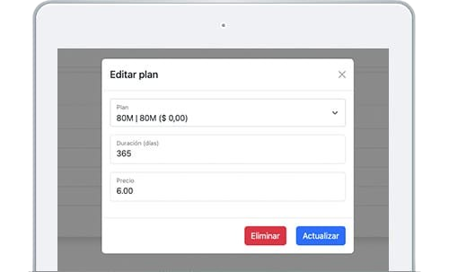 Autogestión de servicios y pagos desde la aplicación